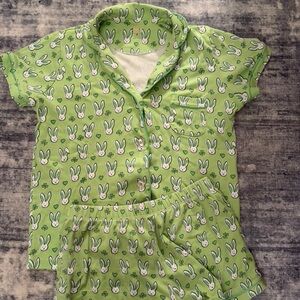 Roller Rabbit Bunny Luck Polo Pajama Set in Petite